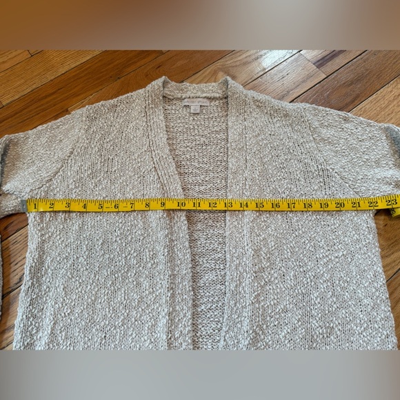 Barefoot Dreams Beige Boucle Cozy Loungewear Cardigan Sweater Women’s Size Large - Picture 12 of 13